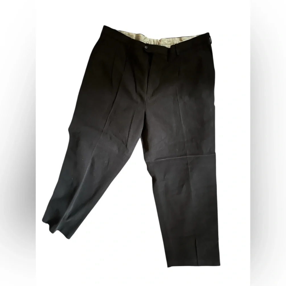 Talbots Brown Twill Full-Length Tapered Pants NWT